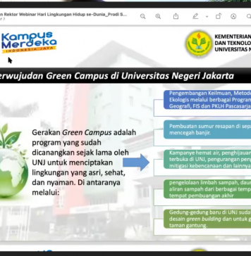 Wujudkan Green Campus, UNJ Telah Lama Bertindak Nyata