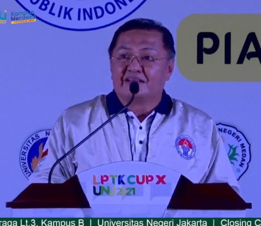 UNJ Sukses Menjadi Penyelenggara LPTK CUP X 2021, Plt. Sesmenpora Madrizal: LPTK CUP X 2021 Memiliki Semangat DBON