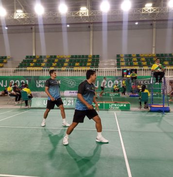 Final Bulutangkis Sektor Ganda Prestasi, Fajar Arie/Khaeroni (UNJ) Juara